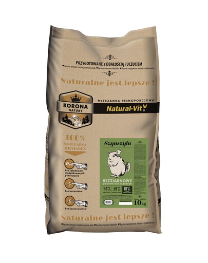 NATURAL-VIT Korona Natury Mieszanka pełnoporcjowa szynszyla 10 kg