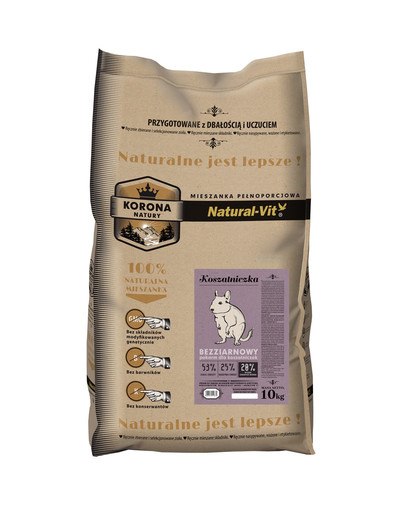 NATURAL-VIT Korona Natury Mieszanka pełnoporcjowa koszatniczka 10 kg