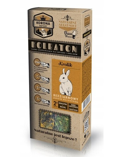 NATURAL-VIT Korona Natury Rabbit bar trèfle et framboise/érable et souci