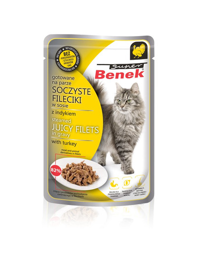 BENEK Super Filets en sauce à la dinde 85 g