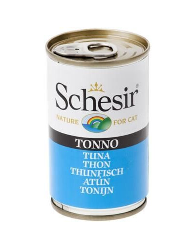 SCHESIR Aliment complémentaire au thon pour chats 140g