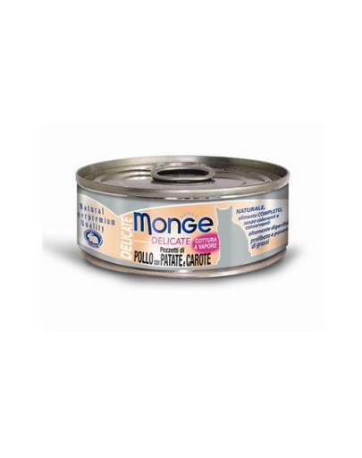 MONGE Delicate Cat Poulet avec pommes de terre et carottes 80g