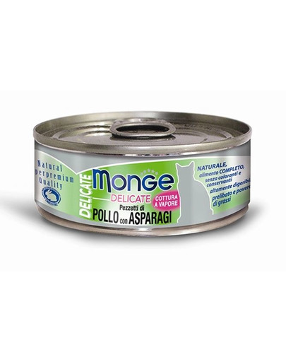 MONGE Delicate Cat - Poulet et asperges - 80 g
