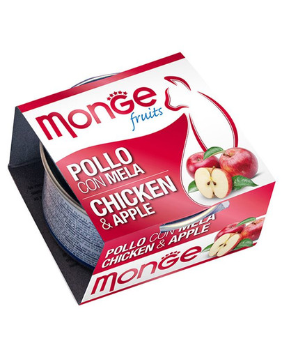 MONGE Fruit Cat - Poulet et pommes - 80 g