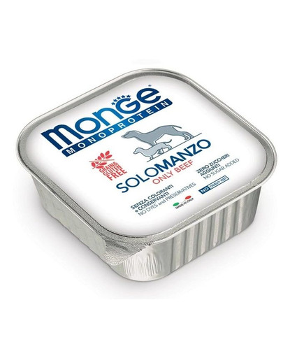 MONGE Monoprotein Solo Dog Croquettes pour chien Boeuf 150 g