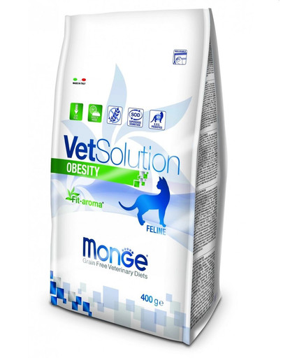 MONGE Vet Solution Obesity - Croquettes pour les chats en surpoids - 400g