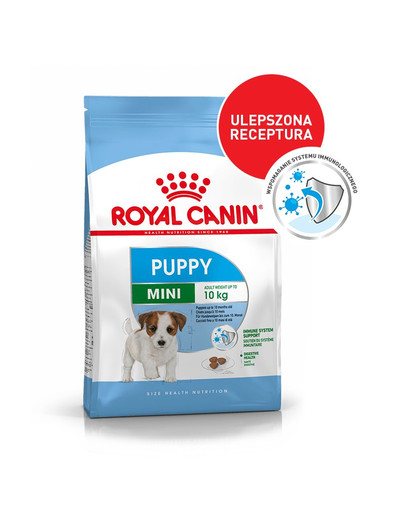 ROYAL CANIN Mini Puppy / Junior Aliments secs pour chiots de 2 à 10 mois, petites races 8 kg + Mini puppy 12x85 g