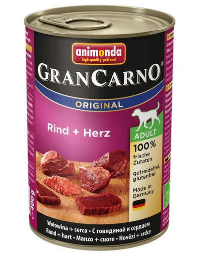 ANIMONDA Grancarno bœuf / cœurs de bœuf 400 g