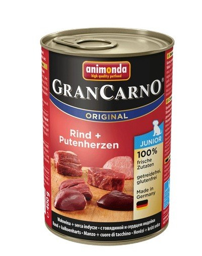 ANIMONDA Grancarno Junior boeuf + coeurs de dinde 800 g