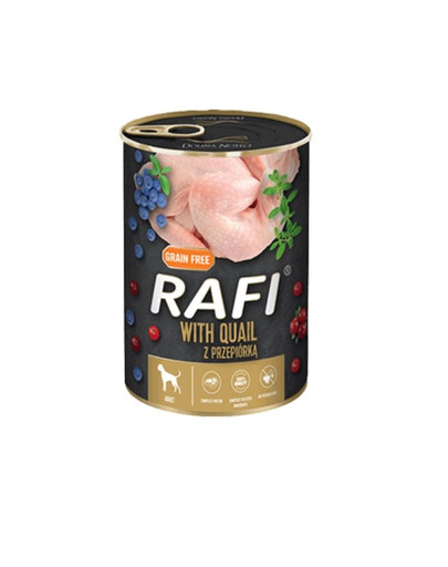 DOLINA NOTECI RAFI Quail - caille pour chiens adultes avec un système digestif sensible - 400 g