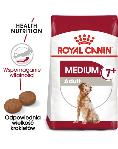 ROYAL CANIN Medium adult 7+ 20 kg (2 x 10 kg) sucha karma dla psów powyżej 7 roku życia, ras średnich