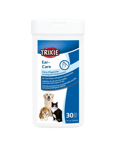 TRIXIE Lingettes de soin pour les oreilles