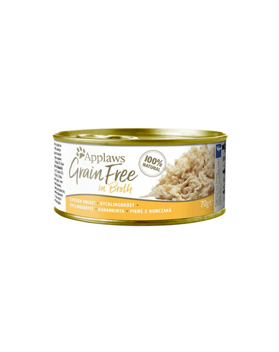 APPLAWS Cat Tin Grain Free Cibo umido per gatti pollo in salsa 70 g