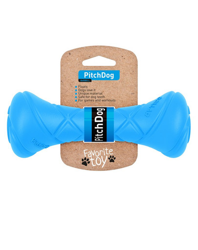 PULLER PitchDog Game Barbell Blue jouet pour chien 7 x 19 cm