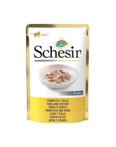 SCHESIR Thon et filets de poulet en gelée 85 g