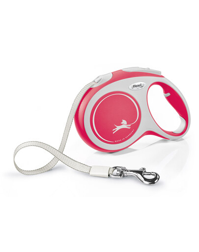 FLEXI Laisse automatique New Comfort L Sangle 5m Rouge