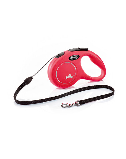 FLEXI Laisse New Classic Cordon S 5m Rouge