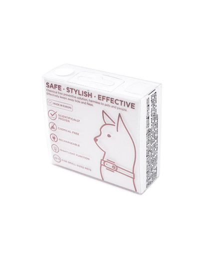 TICKLESS Mini Cat Répulsif ultrasonique contre les tiques et les puces pour chats Blanc