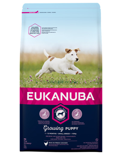 EUKANUBA - Pour chiots de petites races Riche en poulet frais - 3 kg