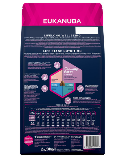 EUKANUBA - Pour chiots de petites races Riche en poulet frais - 3 kg