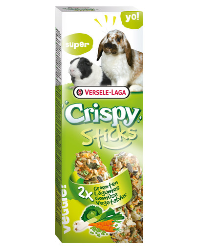 VERSELE-LAGA Prestige Crispy Sticks Bâtonnet aux légumes pour lapins et cochons d'Inde 110g