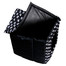 PETSBED Chenil noir avec motif de pattes 44 x 38 cm