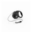FLEXI Laisse automatique Black Design XS Corde 3m Noir