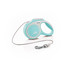 FLEXI Laisse New Comfort Cordon XS 3 m bleu clair avec blanc