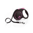 FLEXI Laisse automatique Black Design S sangle 5 m couleur rose