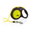 FLEXI Laisse réfléchissante New Neon L Sangle 5m Jaune/Noir