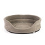 FERA Lit ovale pour chien 53x44x16 cm gris