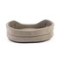 FERA Lit pour chien ovale gris 75x62x22 cm