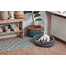 FERA Lit pour chien ovale gris 75x62x22 cm