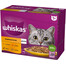 WHISKAS Pollo, anatra, pollame, tacchino in gelatina 12x85g
