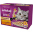 WHISKAS Tasty Mix Kremowe Wariacje z kurczakiem, jagnięciną i indykiem w sosie 12x85g