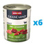 ANIMONDA GranCarno zestaw z wołowiną i kaczymi sercami 6 x 800 g