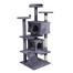 KATIDO Tiragraffi alto per gatti 130 cm blu-grigio