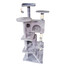 KATIDO Tiragraffi alto per gatti 130 cm blu-grigio