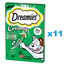 DREAMIES Nourriture complémentaire crémeuse avec de l'herbe à chat 44x10 g