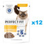 PERFECT FIT Sensitive 1+ saszetki 12x85 g mokra karma pełnoporcjowa dla dorosłych kotów z kurczakiem w sosie