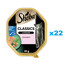 SHEBA Classics tray 22x85g nourriture complète humide pour chats adultes avec saumon en terrine