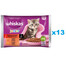 WHISKAS Junior saszetka 52x85g Klasyczne Posiłki mokra karma dla kociąt w sosie z wołowiną i kurczakiem