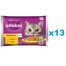 WHISKAS Adult saszetka 52x85 g Drobiowa Uczta mokra karma dla dorosłych kotów w galaretce z: kurczakiem, indykiem