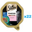 SHEBA Finesse tray Alimentation humide complète pour chats adultes avec mousse de saumon 22x85 g