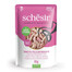 SCHESIR Thon et poulet avec jambon en gelée pour chats 85 g