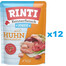RINTI Kennerfleisch Junior Chicken Kurczak saszetka 12x400 g