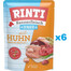 RINTI Kennerfleisch Junior Chicken Kurczak saszetka 6x400 g