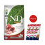 FARMINA N&D Prime dog Adult Medium & Maxi chicken & pomegranate 12 kg + 3 x FARMINA N&D Quinoa Dental Treat Fresh breath Medium/Maxi 100 g (7 szt) GRATSI!