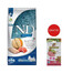 FARMINA N&D Ocean Dog Adult Mini salmon, cod & canatloupe melon 7 kg łosoś, dorsz, melon + FARMINA N&D Tropical Selection Dental Treat Pork Mini 60 g (7 szt) GRATIS!