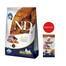FARMINA N&D Brown Dog Adult Mini Lamb, Spirulina, Carrot 5 kg + FARMINA N&D Brown Dental Treat Coat Lamb Mini 60 g (7 szt) GRATIS!